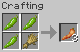 Crafting fried chili peppers with curved green chili pepper