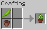 Crafting potted green chili pepper