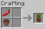 Crafting potted red chili pepper