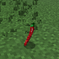 Dropped curved chili pepper